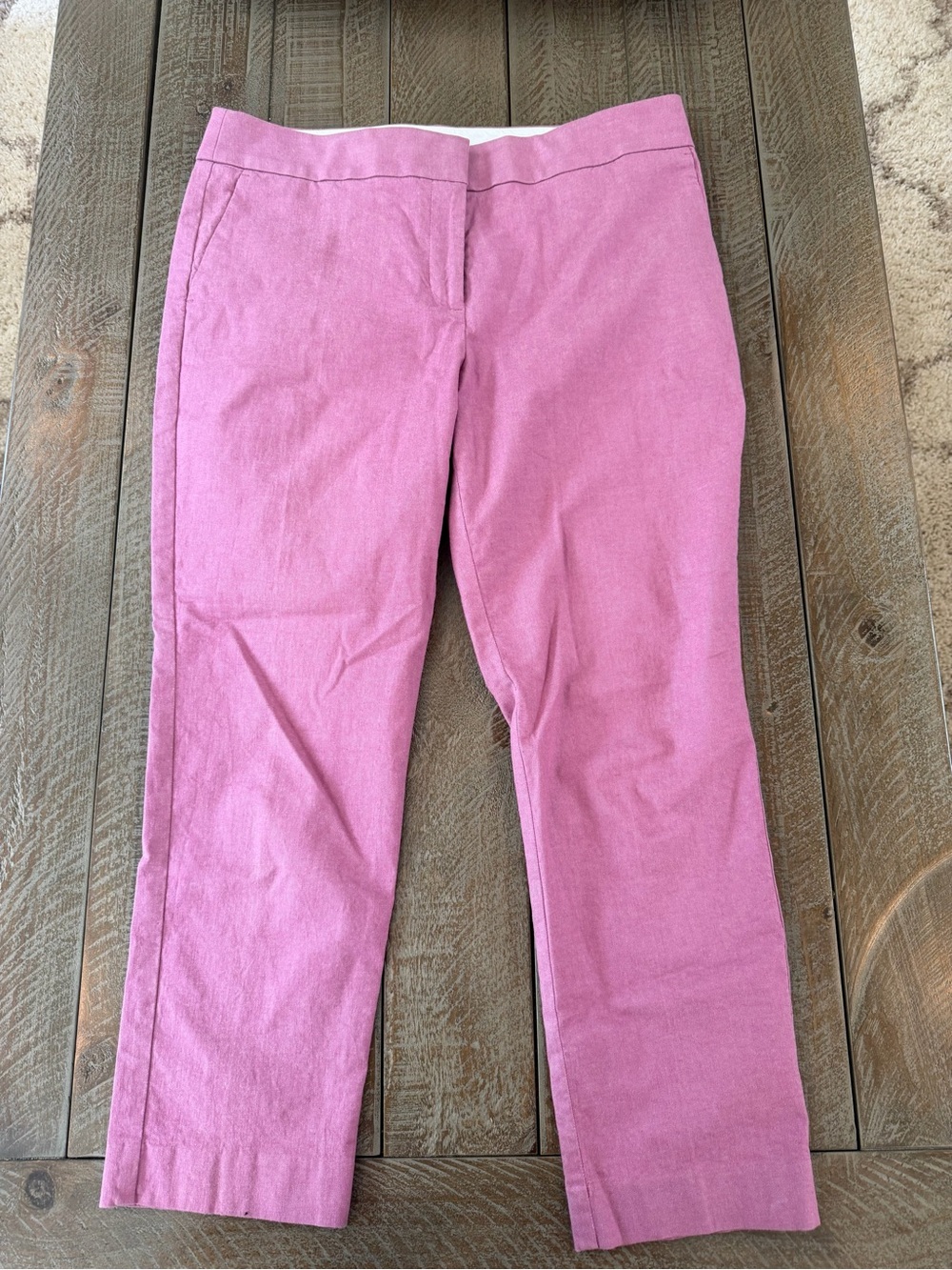 LOFT Marissa Pink Cotton Blend Petite Pants- NWOT